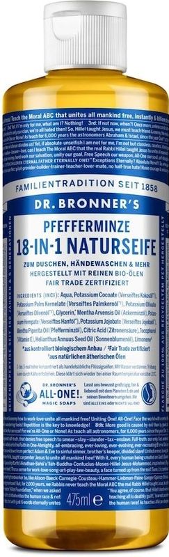 Dr. Bronner's Peppermint Zeep 475 ml
