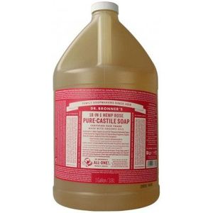 Dr Bronners - Liquid Soap - Roos - 3785 ml - Biologische Vloeibare Zeep