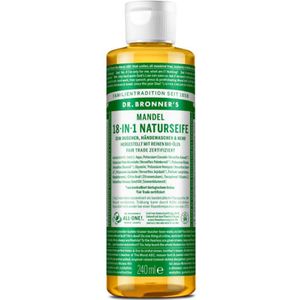 Dr-Bronners Verzorging Vloeibare-zeepAmandel 18-in-1 natuurlijke zeep 240 ml (€ 43,58 / 1 l)