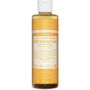 Dr. Bronner's - Citrus-Orange - Vloeibare Zeep - 240 ml - 18-in-1 Natuurlijke Zeep