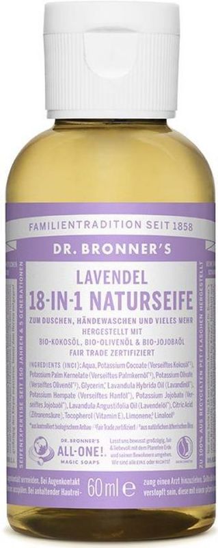 Dr. Bronner's - Lavendel - Vloeibare Zeep - 240 ml - Natuurlijke Ingrediënten