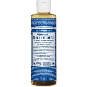 Dr-Bronners Verzorging Vloeibare-zeepPepermunt 18-in-1 natuurlijke zeep 240 ml (€ 45,92 / 1 l)