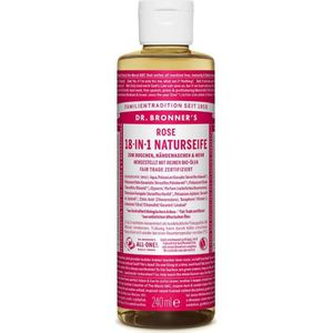 Dr. Bronner's - Vloeibare Zeep - Roos - 240 ml - 18-in-1 Natuurlijke Zeep