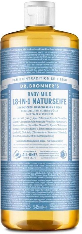 Dr. Bronner's Baby-Mild 18-in-1 Natural Soap Handzeep 945 ml