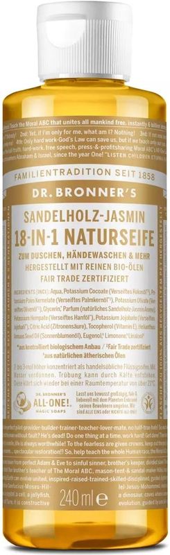 Dr. Bronner’s - Sandalwood & Jasmine - Vloeibare Zeep - 240 ml