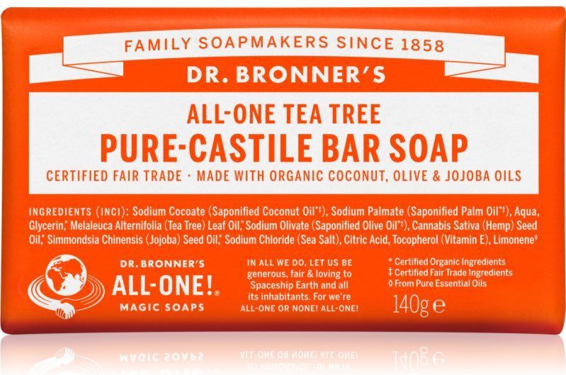 Dr.Bronner's Pure-Castile Stuk zeep 1 stuk(s)