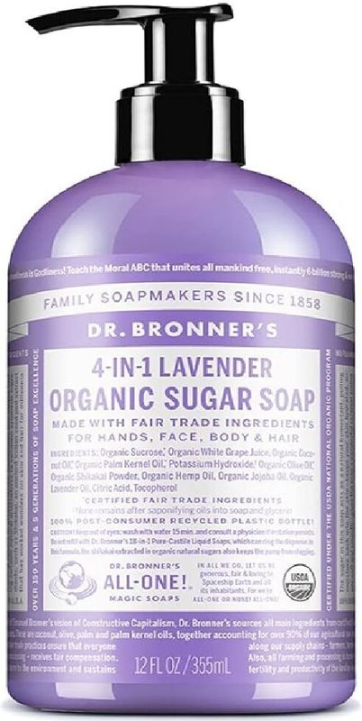 Dr. Bronner's - Zeeppomp - Lavendel - 355 ml - Vloeibare Zeep