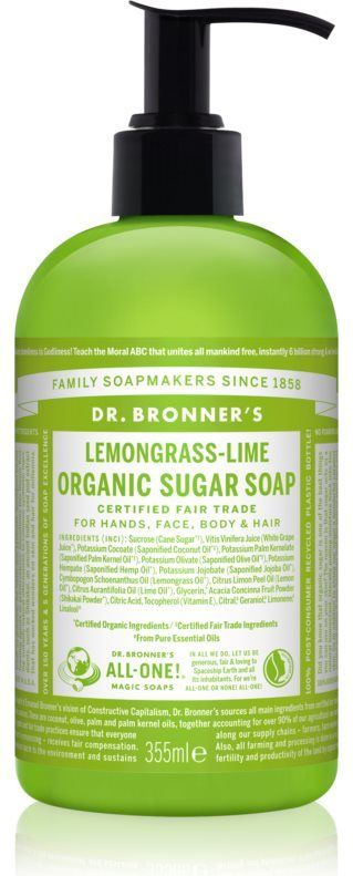 Dr. Bronner's - Zeeppomp - Citroengras Limoen - 355 ml