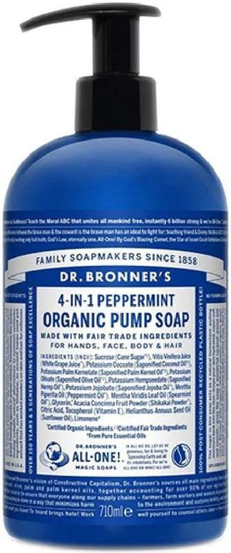 Dr Bronner's - Pure-Castile Vloeibare Zeep - Pepermunt - 710 ml