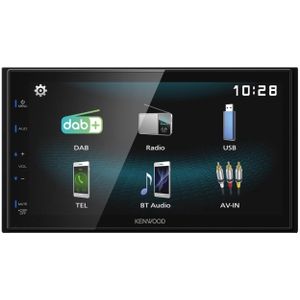 Kenwood DMX125DAB autoradio Zwart 84 W Bluetooth