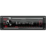 Kenwood KMM-BT209 Autoradio - Rood