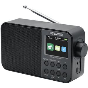 Kenwood Draagbare Dab+ Radio Bluetooth Zwart (cr-m30dab-b)