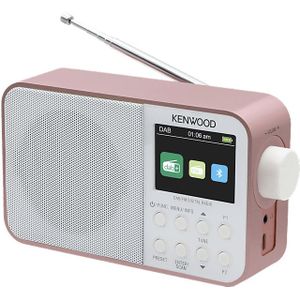 Kenwood Draagbare Dab+ Radio Bluetooth Roze (cr-m30dab-r)