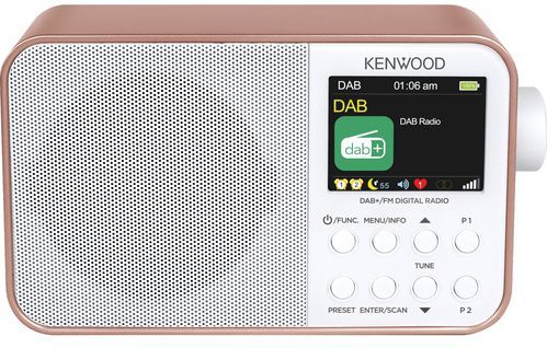 Kenwood Roze Draagbare Radio M30Dab-R Met Bluetooth