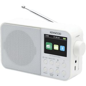 Kenwood CR-M30DAB DAB+ Radio - Interne accu - Wit