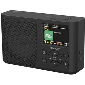 Kenwood - CR-M33DAB - Draagbare Radio - Zwart - Bluetooth - Accu
