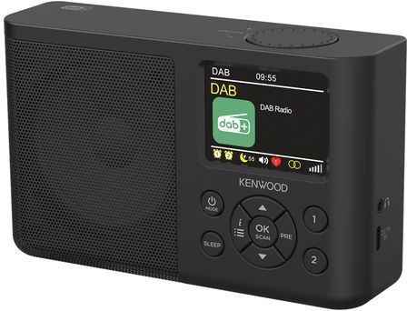 Kenwood - CR-M33DAB - Draagbare Radio - Zwart - Bluetooth - Accu