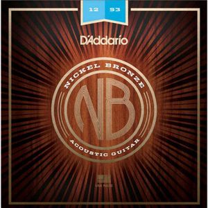 D'Addario - NB1253 - Nikkel Bronzen Akoestische Gitaarsnaren - Dun - 12-53