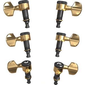 Planet Waves PWAT-333L 6 (3 + 3 versie) auto-trim tuning machines - gouden afwerking