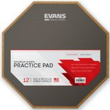 EVANS RF-6D RealFeel - Drum Practice Pad - Drumpad - Drummer Practice Pad - Gumrubber & Neopreen, 2-zijdig, 6 inch, grijs