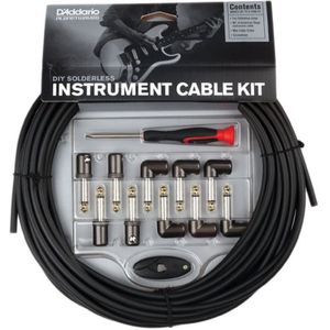 Planet Waves PW-GPKIT-50 kabelsysteem stekker, kabel en mini-kabelsnijder zwart