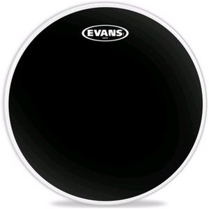 Evans B10ONX2 10 inch Onyx tom snare timbale drumvel Black