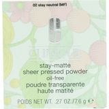 Clinique - Stay-Matte Sheer Pressed Powder Puder 7,6 g 02 (3946.05 € / 1 kg)