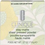 Clinique Stay-Matte Sheer Pressed Powder - 101 Invisible Matte