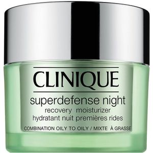 Clinique Superdefense™ Night Recovery Moisturizer Hydraterende Anti-Rimpel Nachtcrème voor Gemengde en Vette Huid 50 ml