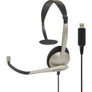 Koss CS95 (Bedraad, USB-A), Kantoorheadset, Goud, Zwart