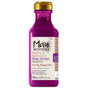 Maui Moisture Revive & Hydrate Shea Butter Shampoo, voor droog beschadigd haar, 385 ml