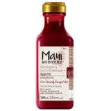 Maui Moisture Strength & Length Agave Shampoo (385 ml), hydraterende anti-haarbreuk & haarverzorgingsshampoo, rijk aan agave, hibiscusolie en ananasextract, zonder siliconen, sulfaten en parabenen