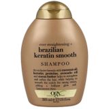 OGX Brazilian Keratin Smooth Gladmakende Shampoo voor Glanzend en Zacht Haar 385 ml