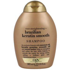 OGX Brazilian Keratin Smooth Gladmakende Shampoo voor Glanzend en Zacht Haar 385 ml