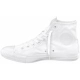 Chuck Taylor All Star Mono Canvas Hi CONVERSE. Canvas materiaal. Maten 37. Wit kleur