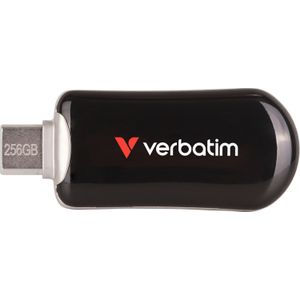 Verbatim - Plectra Black - USB-stick - Zwart - 256 GB - USB-C