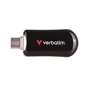 Verbatim - Plectra - USB-stick - Zwart - 512GB - USB-C