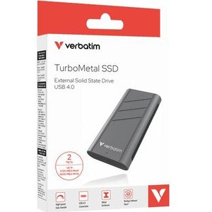 TurboMetal - SSD - Zilver - Metalen Behuizing - 3700 MB/s Leessnelheid - USB4