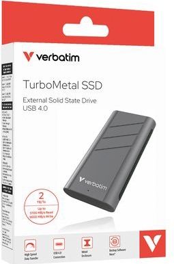 TurboMetal - SSD - Zilver - Metalen Behuizing - 3700 MB/s Leessnelheid - USB4