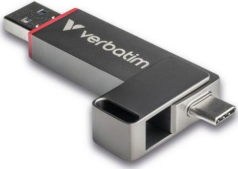 Verbatim - Dual QuickStick - USB-Stick - Zwart - Metalen Behuizing - 530 MB/s Leessnelheid