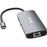Verbatim CMH-09 USB Type-C 10000 Mbit/s Zilver