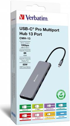 Verbatim USB-C Pro Multiport Hub 13 Port CMH-13