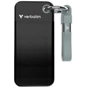 Verbatim Pocket SSD 1TB - USB 3.2 Gen 2 - Zwart/Grijs