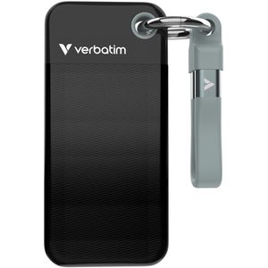 Verbatim Pocket SSD 1TB - USB 3.2 Gen 2 - Zwart/Grijs