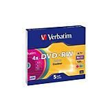 Verbatim DVD+RW - 4,7 GB - Herbeschrijfbare Schijven - Super Eutectic Recording Layer