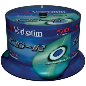 Verbatim CD-R discs op spindel - 52-speed - 700 MB / 80 minuten / 50 stuks