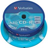 Verbatim CD-R AZO Crystal 700 MB 52x 25 stuk(s)