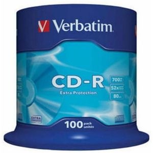 Verbatim 100 x CD-R 700 MB (80 min), 52 x Spindle, 100 stuks, 1