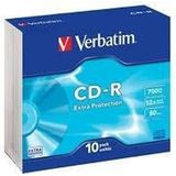 Verbatim CD-R discs in Slim Case - 52-speed - 700 MB / 80 minuten / 10 stuks