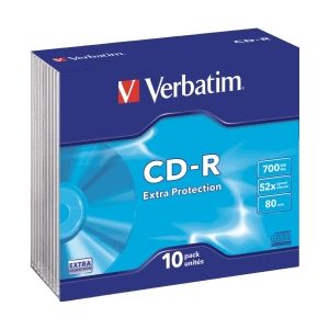 Verbatim CD-R Extra Protection - 700MB - Spindel - 10 Stuks